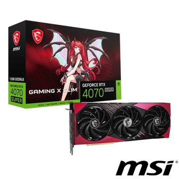 MSI 微星 GeForce RTX 4070 SUPER 12G GAMING X SLIM MLG 顯示卡