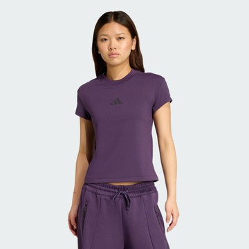 Adidas 愛迪達 W Z.n.e. Bb Tee JW7784 女 T恤 運動上衣 休閒短袖 紫 亞版