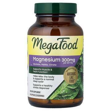 MegaFood, 鎂，60 粒膠囊