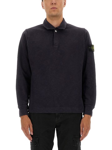 stone island cotton vanisé polo shirt