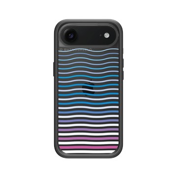 iPhone Air Mod NX -邊框背蓋組合 (相機按鈕) 黑 - Ocean Collection: Let's Sea 海洋系列：一路向海 - 海波交響（潮間帶）