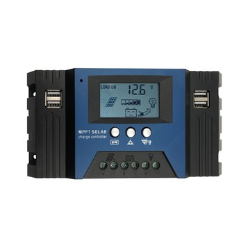 30A MPPT 太陽能充電控制器 12/24V 自動對焦面板電池智能調節器,帶 4 個 USB 輸出可調參數 LCD