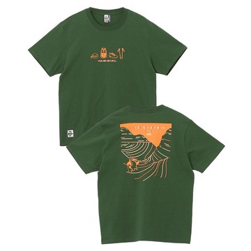 CHUMS Good Wave T-Shirt短袖上衣 深綠-CH012787M080