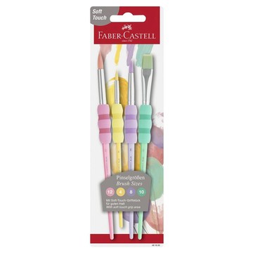 FABER-CASTELL 輝柏 甜筒水彩筆 淡彩系 #481620  4種  1組