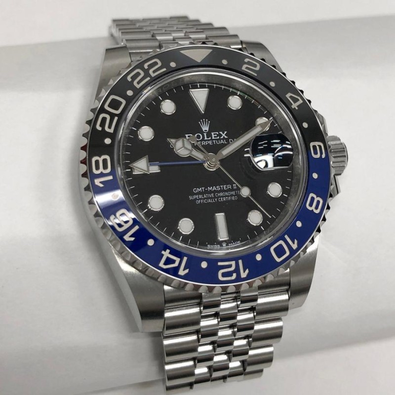 販促品 希少品 ROLEX 掛け時計 黒 見づらい 青 GMTマスター