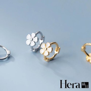 【Hera 赫拉】韓版花朵耳扣甜美愛心耳環 H111041804