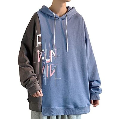 パーカー メンズ 秋服 メンズ トレーナー フード付き プルオーバー かっこいい トップス アシンメトリー 服 配色切り替え ロングパーカー 通販 Lineポイント最大get Lineショッピング