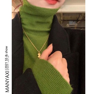 牛油果綠針織衫2021春秋新款女開衫短款外搭寬松披肩空調衫外套