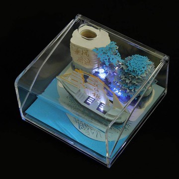 【贈禮袋】帆船模型 帆船3D立體便簽紙 帆船紙雕 行事曆 3D立體紙雕 帆船案頭擺件 2025手撕周曆 2025年檯曆