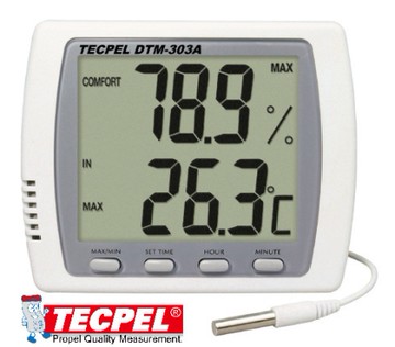 泰菱電子◆ DTM-303A 室內外二用大型顯示溫濕度計家用 專業 溫溼度計 溫度計 TECPEL 桌上/壁掛兩用