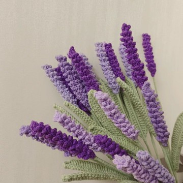 💥【爆款】💥 手工diy 手工禮物薰衣草材料包花束長生花毛線鉤織DIY手工情侶愛人浪漫禮物情侶禮物
