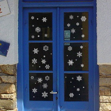 JB Design - 時尚壁貼-银粉雪花貼 (30cm*45cm)