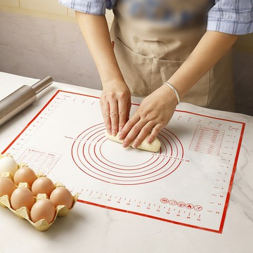 食品級鉑金矽膠揉麵墊 帶刻度 多規格 SGS檢驗 不沾黏清洗方便 耐高溫 和麵墊 烘焙墊 【ZC0107】《約翰家庭百貨