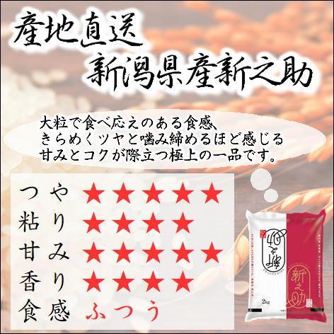 米 2kg 送料無料 産地直送 令和5年産 全国産直米の会推奨　新潟県の期待の新品種新潟県産 新之助　2kg