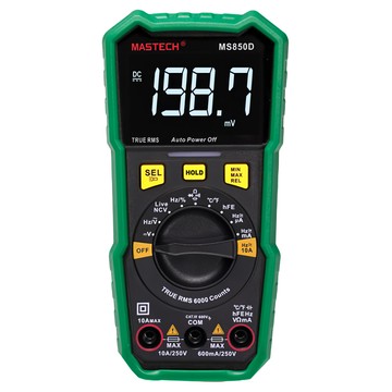MASTECH 邁世 MS850D 數位萬用錶，真有效值，6000字  1個