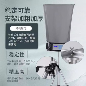 【公司貨 最低價】數顯式風量儀FLY-1型觸摸屏風量儀換氣次數 電子風量罩FL-1測試儀