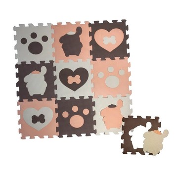 【PMU必美優】莫蘭迪系列巧拼54入(約1.5坪) 布丁狗款 (免費運送至1樓)