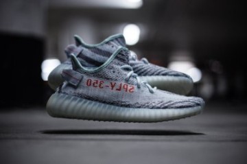 Adidas Yeezy-Boost-350-V2 Blue Tint B37571冰藍灰藍斑馬紅字編織襪套