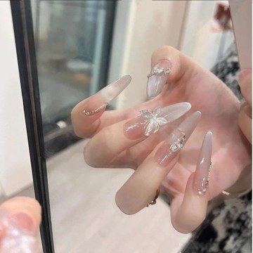 💗Yuki Nail💗純手工美甲穿戴蝴蝶新款高階氣質小紅書顯白指甲爆款