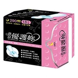 玖真 優護妳 超薄棉柔 290mm夜用加長型 18片/包