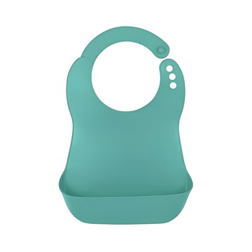 Bebelock 口袋型防水圍兜 設計防止食物掉落 脖圍可調整  薄荷綠  1入  1件