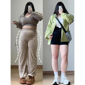 黑色高腰牛仔短褲女夏季薄款大碼胖mm設計感遮肚彈力a字闊腿熱褲