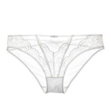 女人的秘密女性感歐美純棉底襠底褲少女透明蕾絲網紗低腰三角內褲