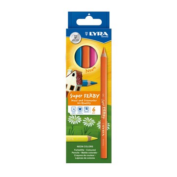 LYRA 三角霓虹彩色鉛筆 6色 (LY023)