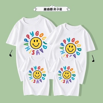🚀隔日到貨🚀短袖潮流重磅短t夏季印花短袖短t母女裝親子裝休閒美式上衣百搭全家服重磅短袖情侶上衣短袖親子裝親子裝夏裝母子裝