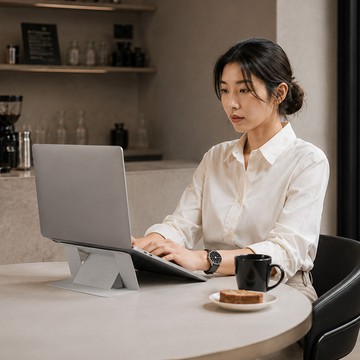 美國MOFT 隱形筆電支架 黏貼散熱孔款 11.6-16吋筆電適用 - 迷霧灰(MOVAS™)