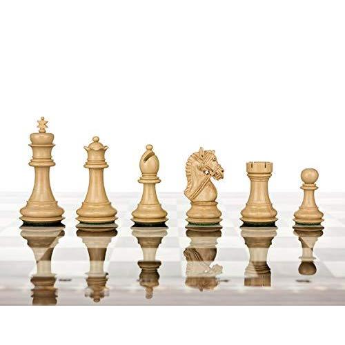 チェス チェスト |Luxuryハンドメイド木製chessmen-pieces-weighted、felted-extra queens-black【