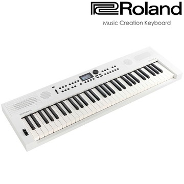 非凡樂器『ROLAND 樂蘭』全新型態進階款61鍵音樂創作伴奏電子琴 GO:KEYS 5 / 紳士白 公司貨保固