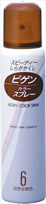 【 ホーユー 】 Bigen 染髮噴霧 6 自然褐色【27組】髮色/適合白髮  日本必買 | 日本樂天熱銷