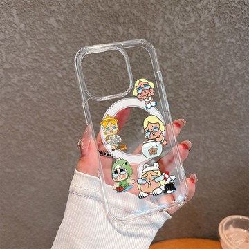 泡泡瑪特 iphone 16 適用於iPhone11 12 13 14 15 16ProMax 蘋果 磁吸 防摔 手機殼