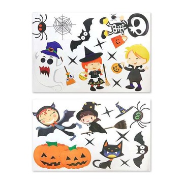 MODACore 摩達客 - ★萬聖節派對佈置裝飾★櫥窗玻璃靜電貼萬聖D款70*50cm