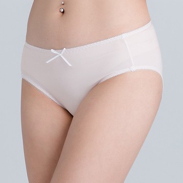 漾彩遠紅外線抑菌基本中腰內褲(粉嫩膚 女M-2XL)