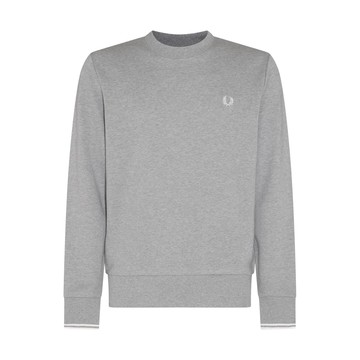 Fred Perry - Grey Cotton Blend Sweatshirt