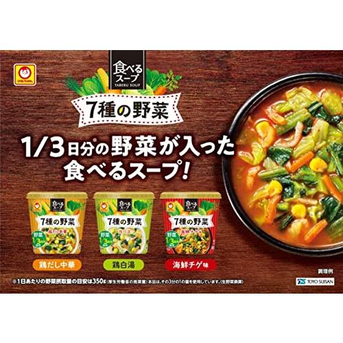 マルちゃん 食べるスープ 7種の野菜 海鮮チゲ味 15g×6個