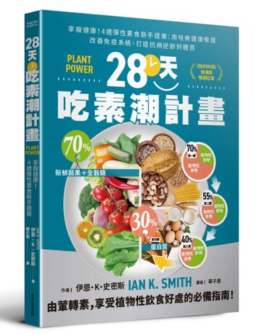 28天吃素潮計畫︰享瘦健康！4週彈性素食新手提案 用哈佛健康餐盤改善免疫系統，打造抗病逆齡好