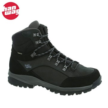 特價出清├登山樂┤德國 Hanwag Banks SF Extra GTX 中筒登山鞋 男 黑/瀝青灰 # HW203100-12064