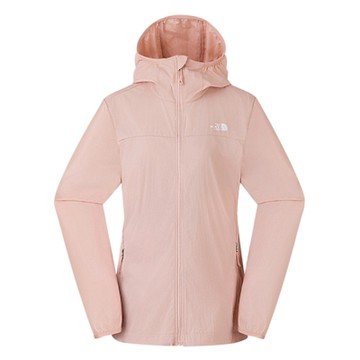 The North Face 北臉 外套 女 運動連帽外套 防曬 防風 W SUN CHASE WIND JACKET 粉 NF0A8CJZLK6