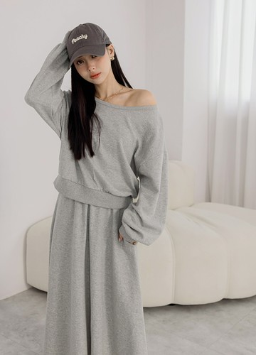 慵懶棉質長裙套裝