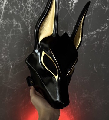 埃及黑色阿努比斯面具