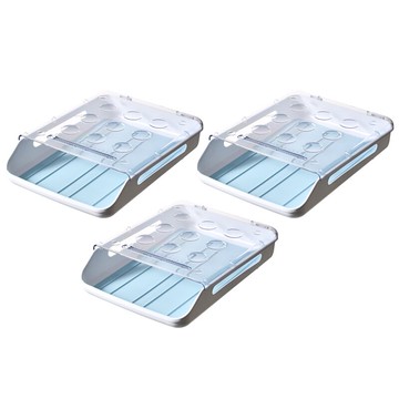 雞蛋盒 冰箱放雞蛋的用收納盒家用保鮮創意廚房裝食物整理架托抽屜式神器【xy2950】