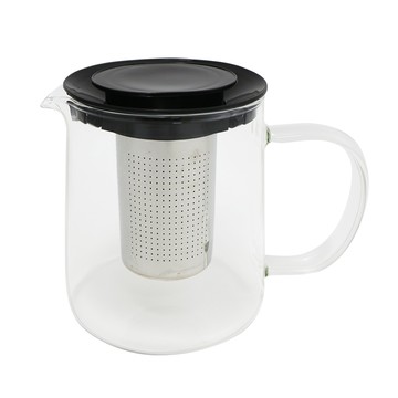 Kiyodo爵士耐熱泡茶壺-850ml-黑色-1支