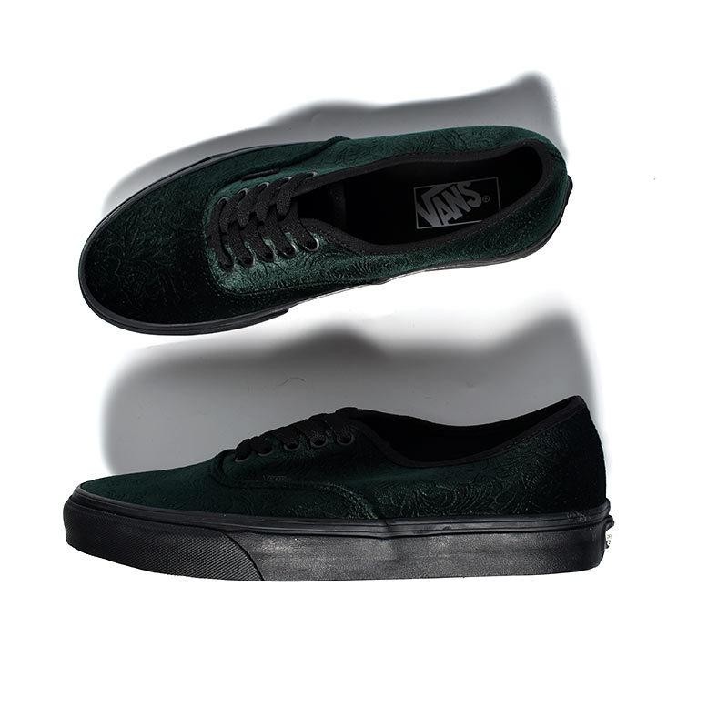 Vans authentic outlet black green