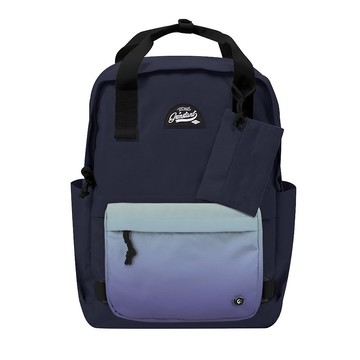 Grinstant混搭可拆組式15.6吋後背包 - 冒險系列 (海軍藍配漸變)