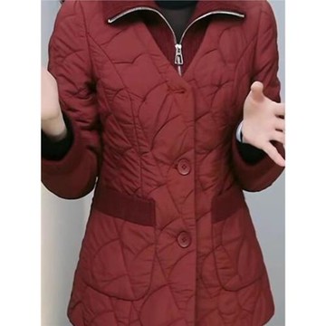 春韻楚衣時尚拼接休閑外套女棉衣2025新款修身加厚冬天爆款上衣潮