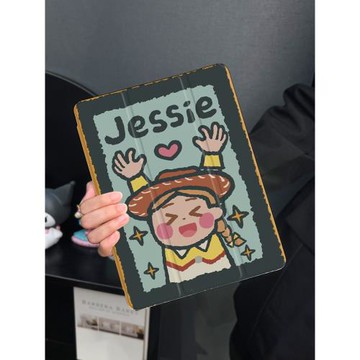 可愛杰西適用于ipad10保護套air6/4/3平板殼2025蘋果第九代13英寸10代mini6三折硅膠ipadpro11/12.9寸筆槽女