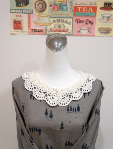 手工編織甜美名伶裝飾領片(顏色可訂製假領子森林系造型)